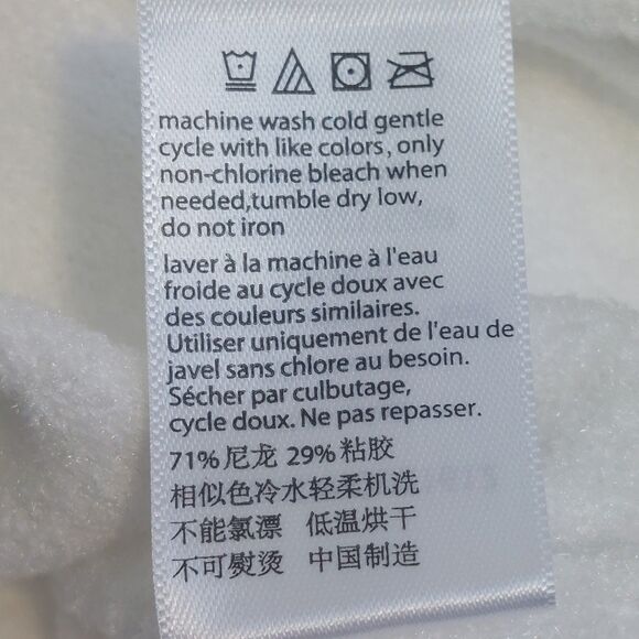 Barefoot Dreams Cozychic Ultra Lite Knit V Neck Sweater Women's XL White Tunic - Picture 10 of 12